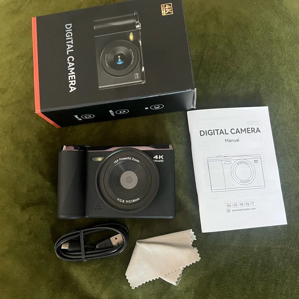 4K Ultra HD Digital Camera - Black